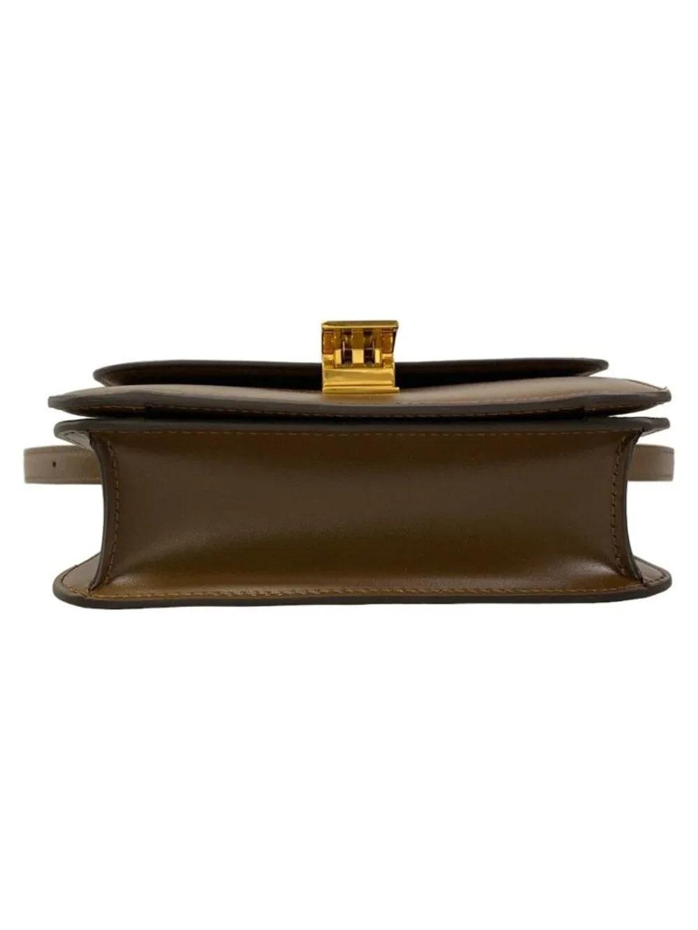 Celine Shoulder Bag Teen Classic Dark Brown Leather